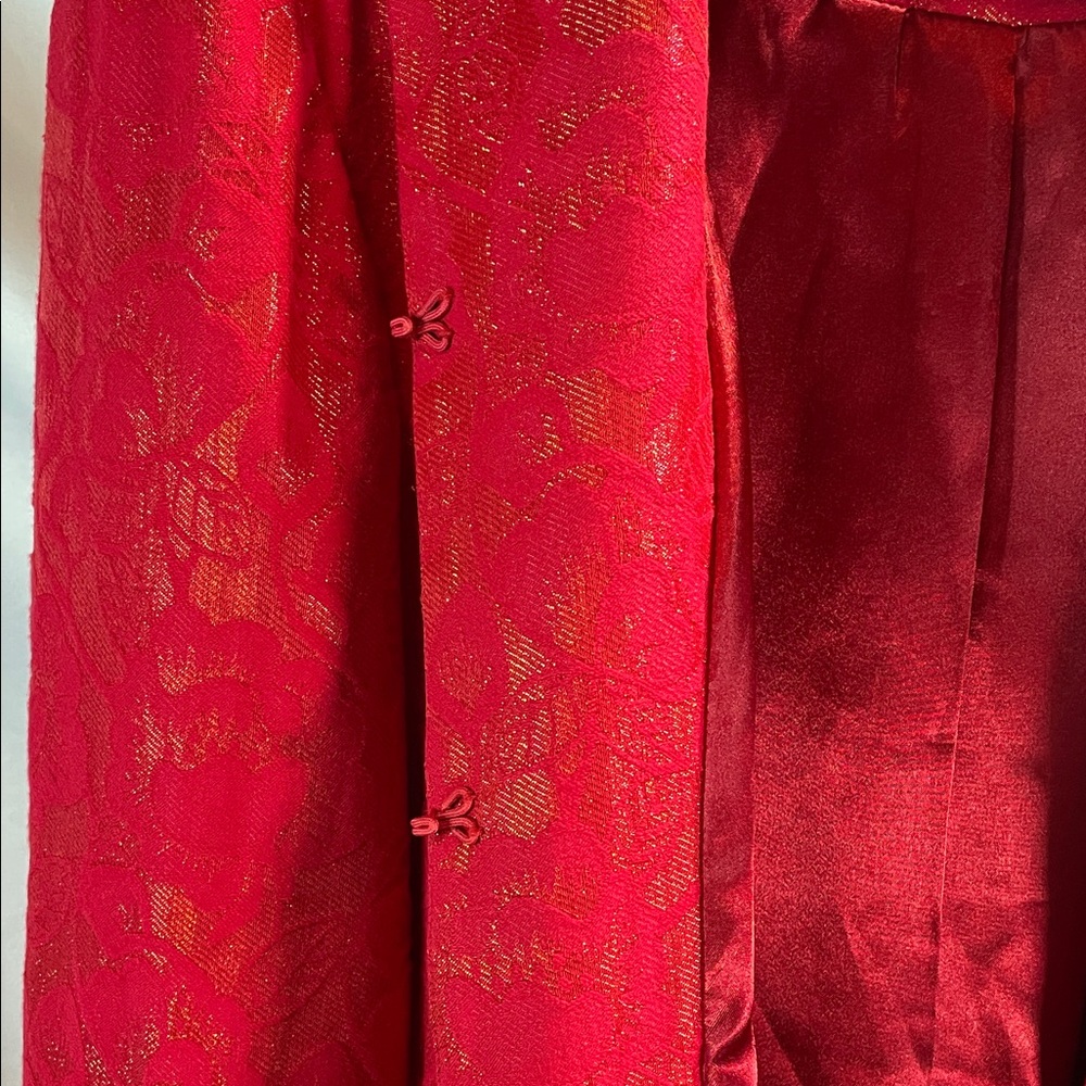 Chico's Vibrant Red Patterned Blazer - image 6